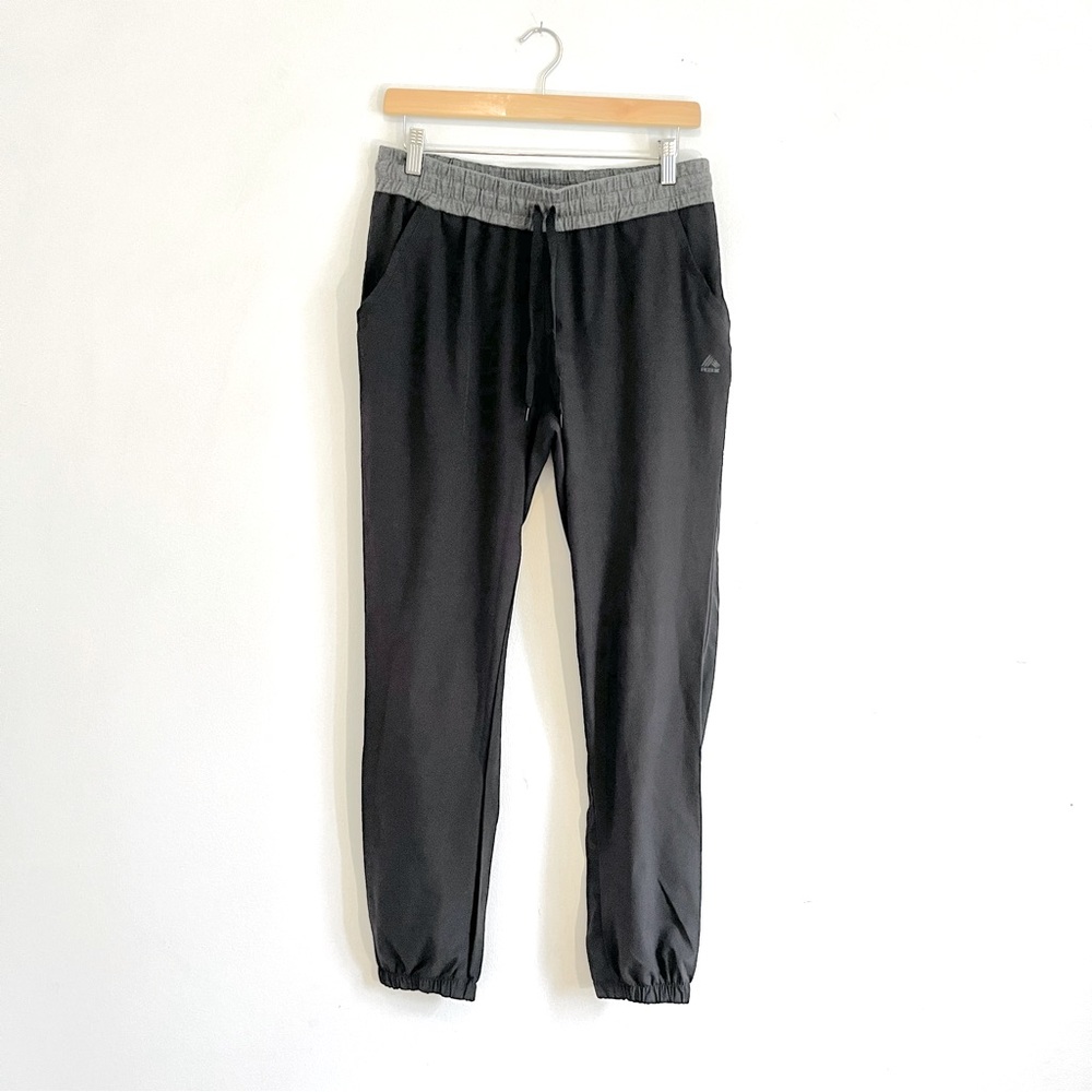RBX lightweight joggers black with grey waist band